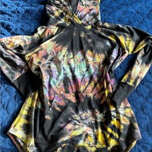 LuLaRoe Multicolor Tie-Dye Hoodie Top